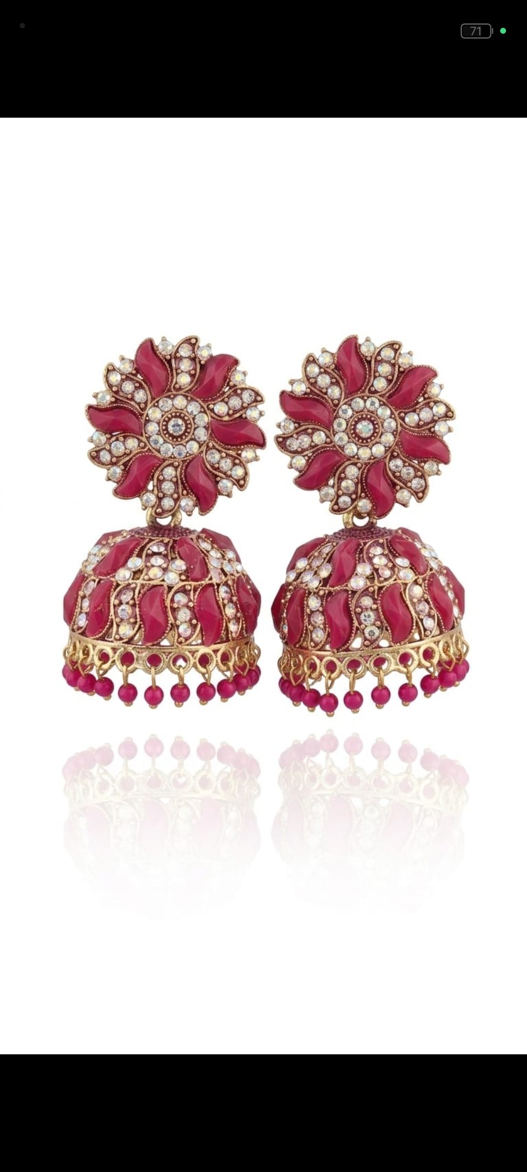 Designer Jhumka Earrings for Women | Pearl Beaded Traditional Ethnic Earrings